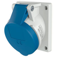 MENNEKES CEE-Anbausteckdose 3p 16A 6h 1632 230V/bl IP44 schraublosKl abgew Kunststoff