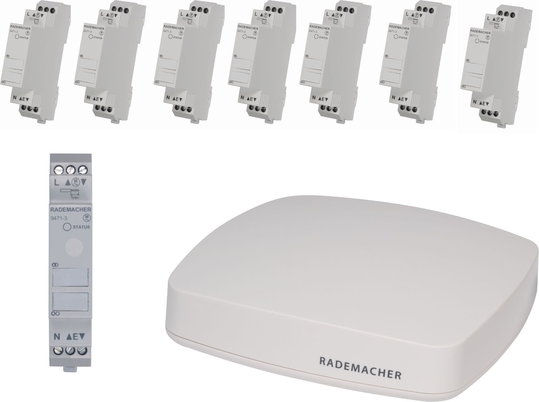 DELTA DORE Starterpaket Beschattung 3 Hutschie+Rohrmotor VK 0499