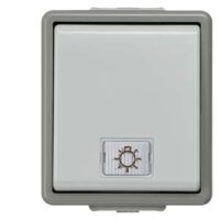 Siemens Dig Industr. IP44 Aufputz Taster und LED-Einsatz,1-poliert 5TD4705