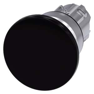 Siemens Siemens Dig Industr. Pilzdrucktaster 22mm, rund, schwarz 3SU1050-1BD10-0AA0