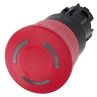 Siemens Dig Industr. Not-Halt-Pilzdrucktaster 22mm, rund, rot 3SU1001-1HB20-0AA0
