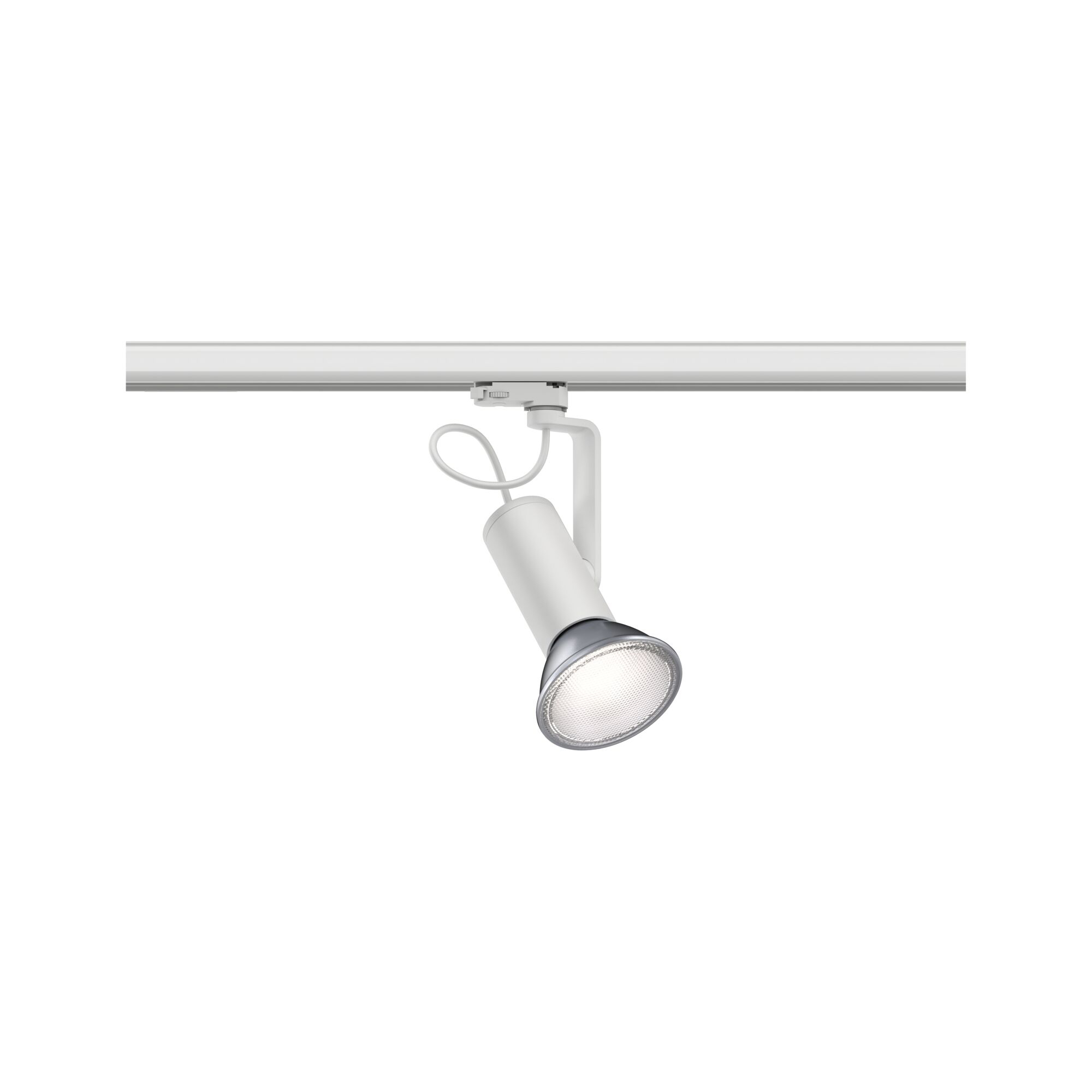 Paulmann PAULMANN LED-Schienenstrahler 50W 1LED Apol 954.10 weiß E27 weiß matt Aluminium IP20