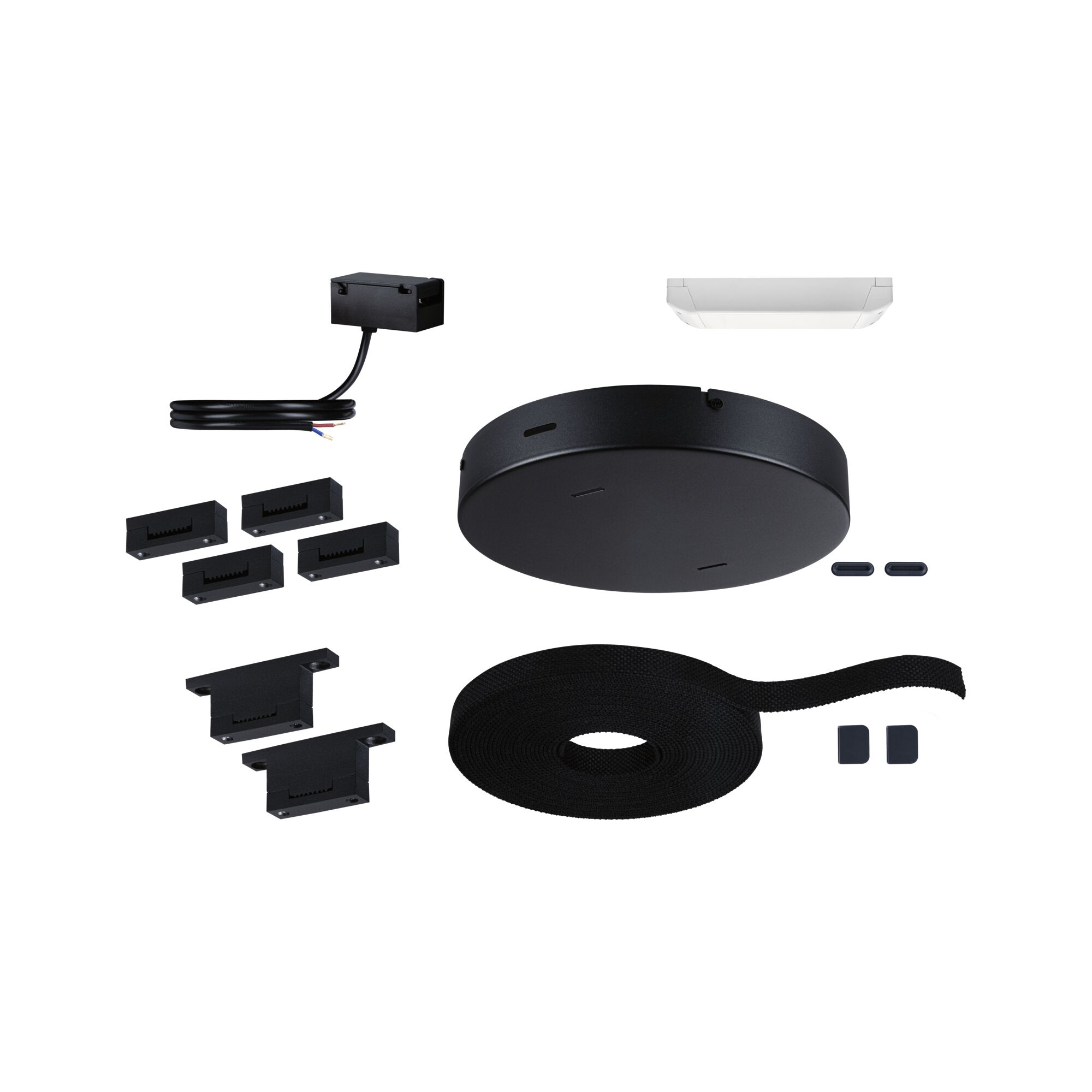 Paulmann PAULMANN Seilsystem 10m 150W schwarz Cu 946.31 mit Trafo mit BefMat