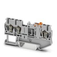 Phoenix Contact Messertrennklemme Zugfeder, grau ST 2,5-TWIN-MT