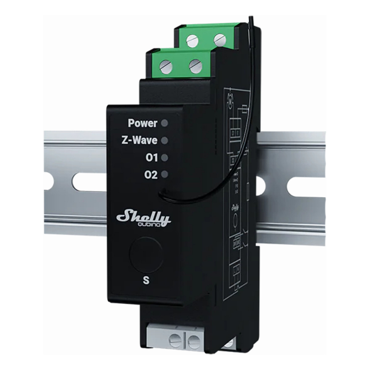 Shelly Shelly Relais "Wave" Hutschiene Pro Shutter Relais Rollladenaktor Z-Wave