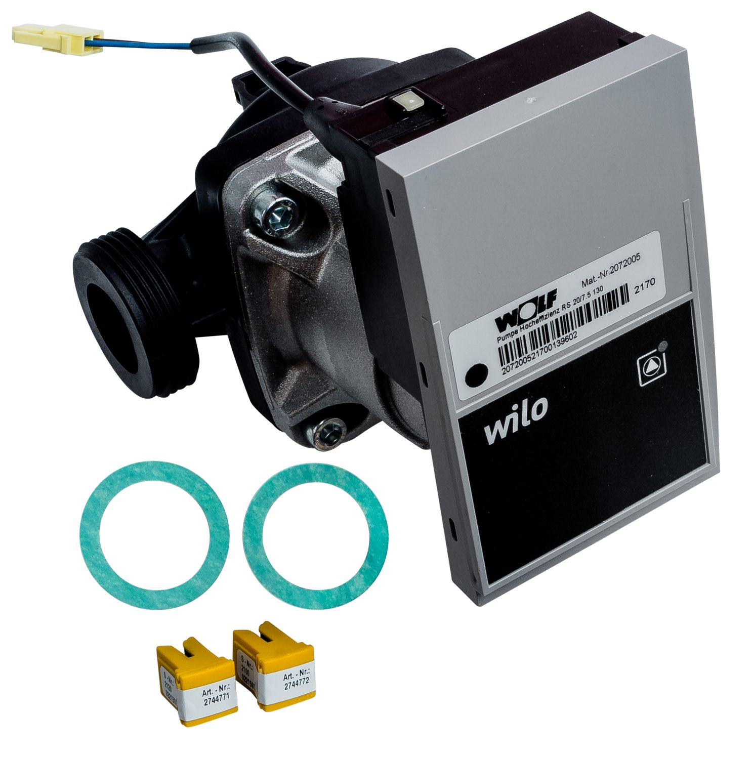 WOLF Heizkreispumpe hocheffizient EEI für CGB-35/50, mit Parameterstecker