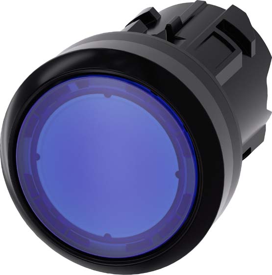 Siemens Siemens Dig Industr. Drucktaster 22mm, rund, blau 3SU1001-0AB50-0AA0