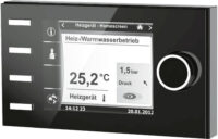 Bedienmodul BM-2 ohne Außenfühler schwarz, für Regelungssystem WRS