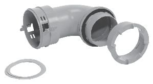 Anschlussadapter 90 Grd., zum Anschluss eines flexiblen Luftschlauches