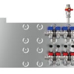 VAILLANT Fußbodenverteiler für 4 Kreise für Wohnungsstationen N, H, D