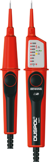 BENNING Spannungsprüfer 2p CAT.IV LED DUSPOL expert 12-1000V Batt opt/akust