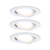 PAULMANN LED-Einbaustrahler 20,4W dimmbar weiß CoinSlim 938.75 3LEDs 2700K weiß 425lm weiß