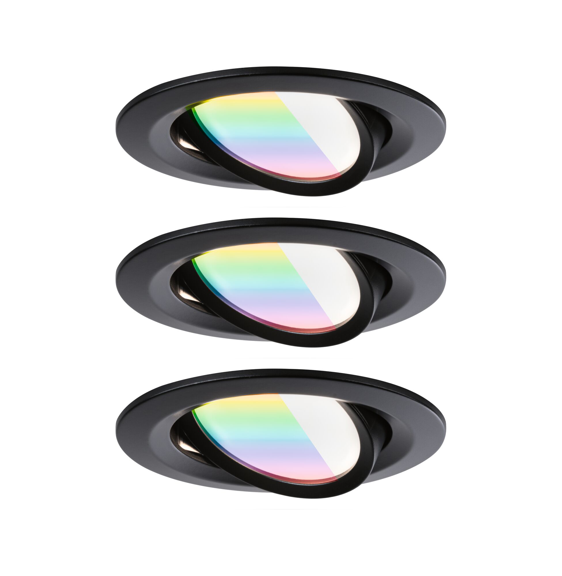 Paulmann PAULMANN LED-Einbaustrahler 6W Konverter schwarz Nova 924.37 3LEDs 2200-6500K RGBW 500lm