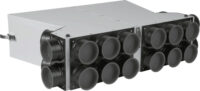 Luftverteiler DN125 für CWL-F-150 10 Stutzen DN75/63 mit 5 Rohrkappen