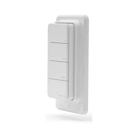 Shelly Shelly Plug &amp; Play "Blu RC Button 4" Fernbedienung inkl. Magnethalter 4-fach 16 Aktionen Weiß