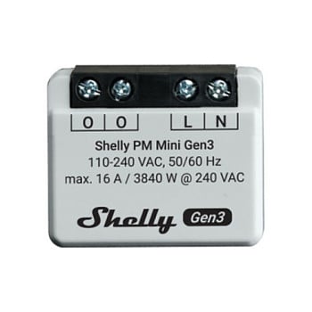 Shelly Shelly Relais "PM Mini Gen. 3" WLAN BT Unterputz