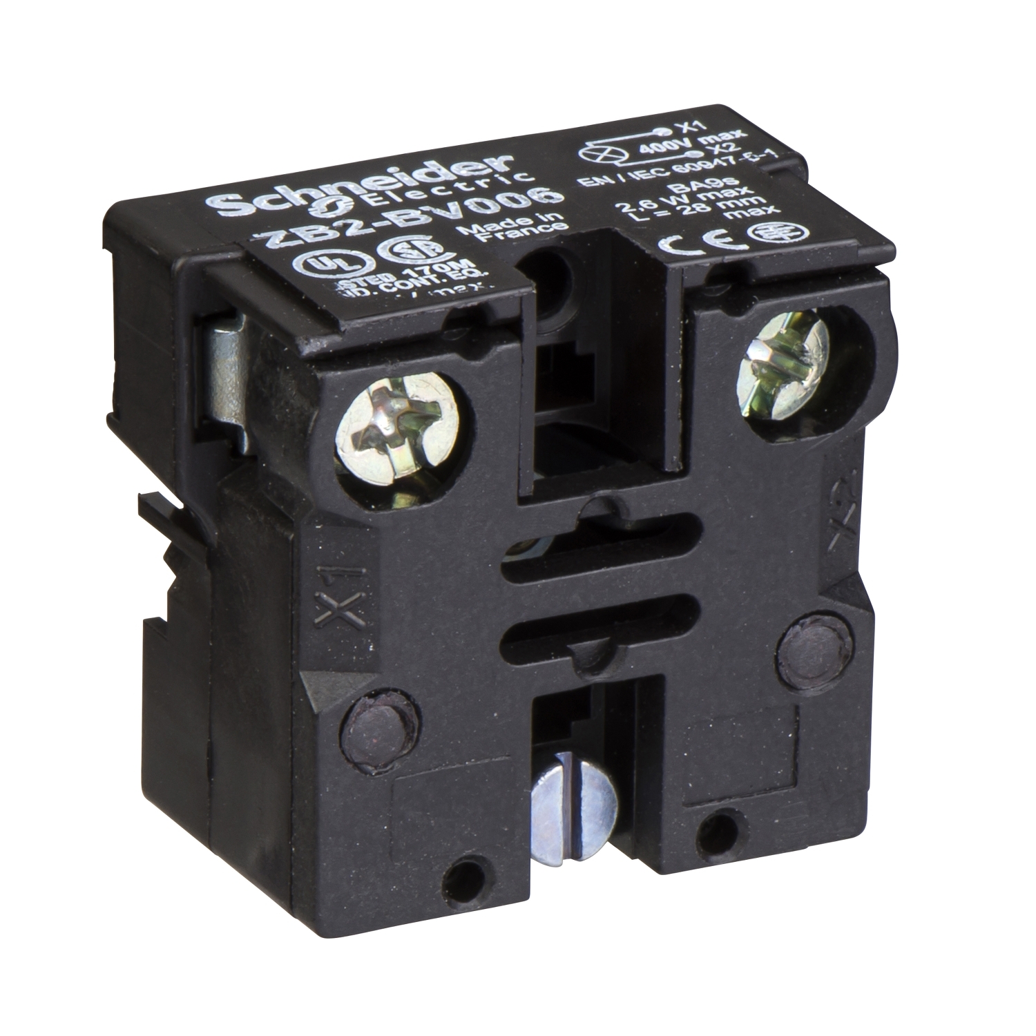 Schneider Schneider Electric Unterteil ohne Lampe 130V max. ZB2BV006