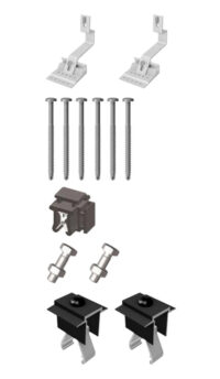 VAILLANT Schrägdach-Set, Erweiterung +1 für Montage 1 x VPV P, Rahmen schwarz
