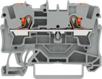 WAGO GmbH & Co. KG 2-Leiter-Durchgangsklemme 4qmm, grau 2204-1201