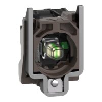 Schneider Electric Hilfsschalterblock 1S mit LED-Mod, weiß 24V ZB4BW0B11