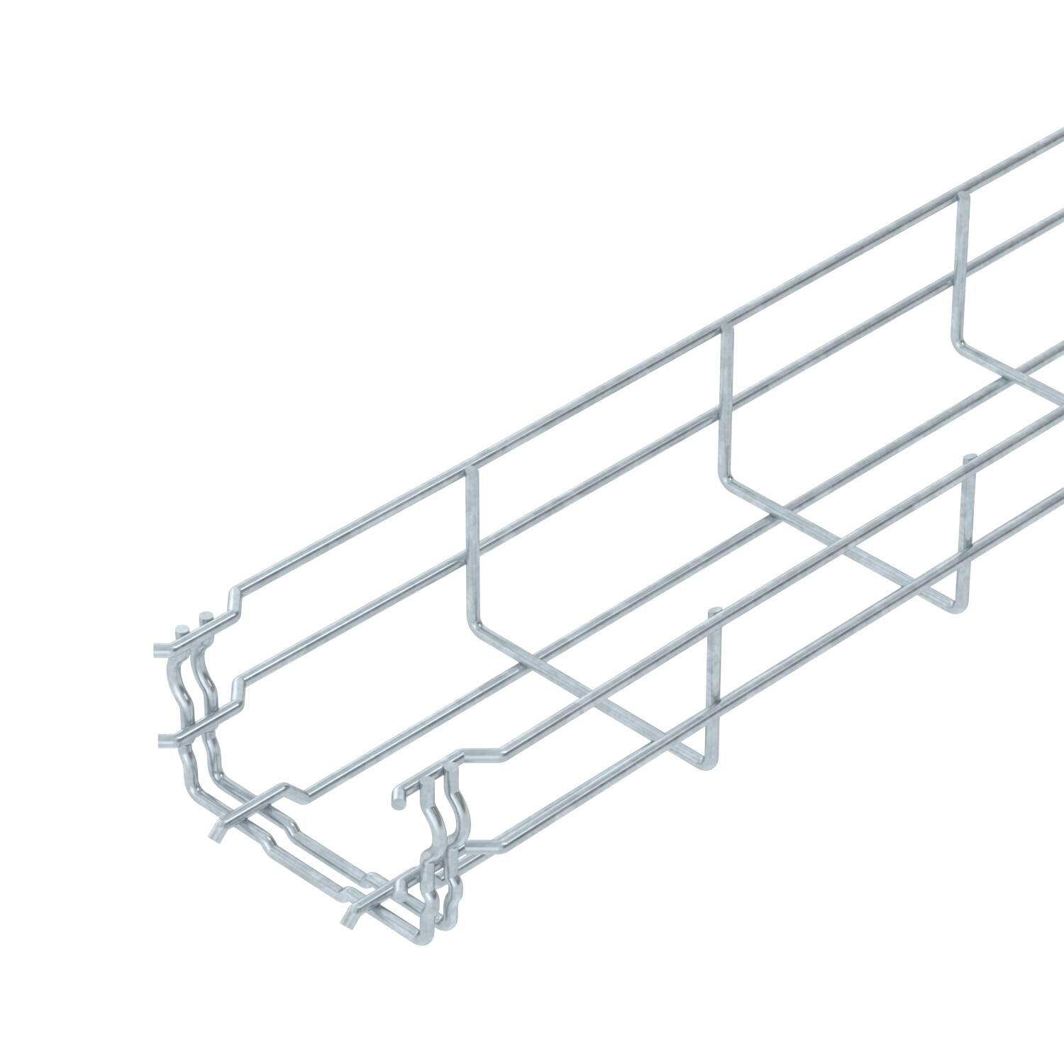 OBO Bettermann BETTERMANN Gitterrinne U-Form Klickbef GRM-Serie GRM 55 100 FT 55x100x3000mm