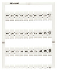 WAGO GmbH & Co. KG WMB-Bezeichnungssystem S:1-10(10X) 793-5602