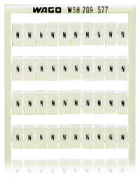 WAGO GmbH & Co. KG WSB-Bezeichnungssystem W: N (100x) 209-577