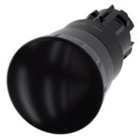 Siemens Dig Industr. Pilzdrucktaster 22mm, rund, schwarz 3SU1000-1HB10-0AA0
