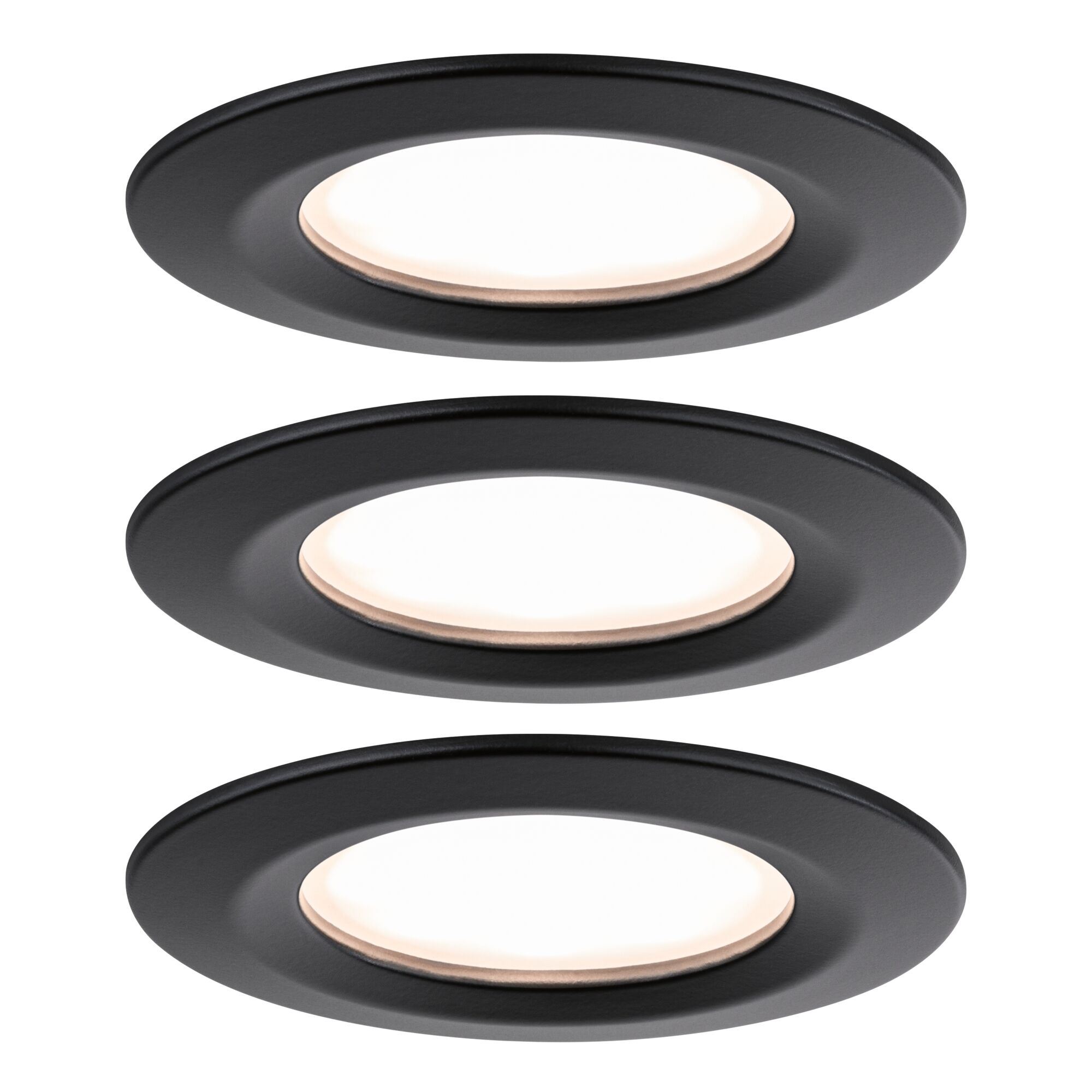Paulmann PAULMANN LED-Einbaustrahler 3x6W Konverter schwarz Nova Plus 930.81 3LEDs 2700K weiß 470lm