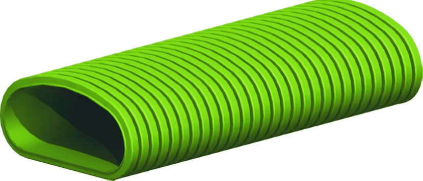 flexibler Flachkanal 50x100 antistatisch/antimikrobiell, 50m Rolle