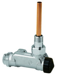 Ventil E-Z Einrohr Eckform, DN 15, mit Tauchrohr