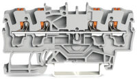 WAGO GmbH & Co. KG 4-Leiter-Durchgangsklemme 2,5qmm, grau 2202-1401
