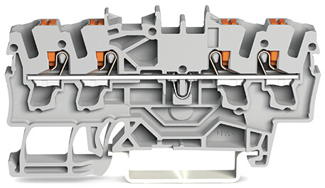 WAGO GmbH &amp; Co. KG 4-Leiter-Durchgangsklemme 2,5qmm, grau 2202-1401