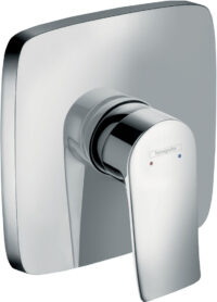 HANSGROHE Brausenmischer Unterputz Metri Fertigset eckig chrom