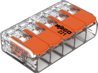 WAGO GmbH & Co. KG Compact-Verbindungsklemme 5-Leiter bis 6qmm 221-615