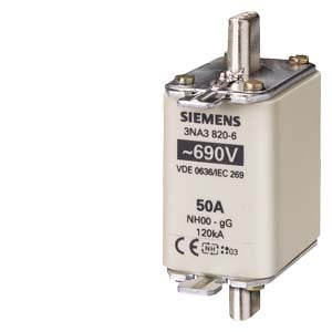 Siemens Siemens Dig Industr. NH-Sicherungseinsatz Gr00 80A,690AC/250DC 3NA3824-6