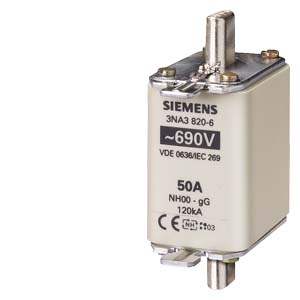 Siemens Siemens Dig Industr. NH-Sicherungseinsatz Gr.00 63A 690V 3NA3822-6