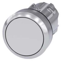 Siemens Dig Industr. Drucktaster 22mm, rund, weiß 3SU1050-0AB60-0AA0