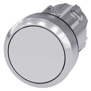 Siemens Siemens Dig Industr. Drucktaster 22mm, rund, weiß 3SU1050-0AB60-0AA0