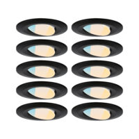 PAULMANN LED-Einbaustrahler 50W Konverter schwarz Calla 98198 10LEDs 3000-6500K weiß 4300lm