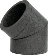 ISO-Rohrsystem Bogen DN180 45Gr
