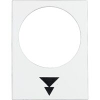 Schneider Electric Symbolschild weiß ZB2BY4953