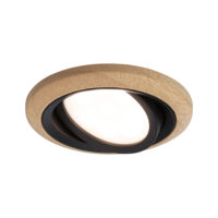 PAULMANN LED-Einbaustrahler 6W 1LED br Lanati 922.38 2700K weiß 470lm br matt Holz