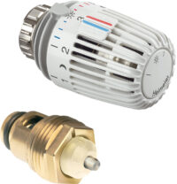 Th.-Oberteil und Thermostat-Kopf Retro S - Set DN 15