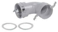 Bogen 90 Gr. ohne Befestigungs- sockel Durchm. 75/62 mm mit Dichtungen