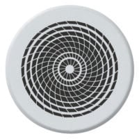 VAILLANT Design Abdeckblende rund Durchmesser 125 mm Vortex weiß