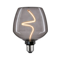 PAULMANN LED-Kugellampe E27 4W 1800K schwarz 292.40 150lm kl dimmbar 360° AC Ø123x163mm