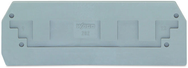 WAGO GmbH &amp; Co. KG Abschlußplatte grau 282-308