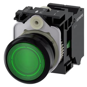 Siemens Siemens Dig Industr. Drucktaster 1S, 24VAC/DC 3SU1102-0AB40-3BA0