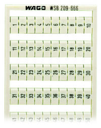 WAGO GmbH & Co. KG WSB-Bezeichnungssystem S: 1-50 (2x) 209-666